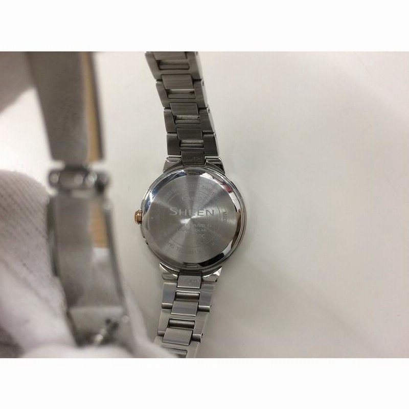 中古】カシオ シーン レディース腕時計 SHW-1507 電波ソーラー