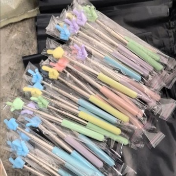 🔥臺灣出貨🔥不鏽鋼結實教鞭環保點讀小手指閱讀伸縮指讀棒兒童學習簸箕簸箕