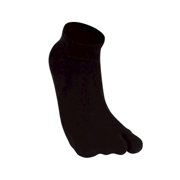 足袋屋二趾船襪-素面 - 黑