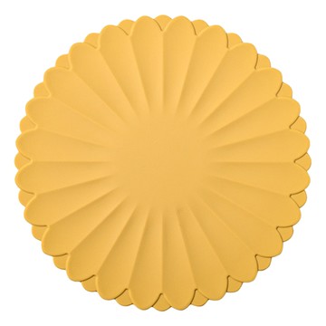 花朵矽膠隔熱墊 DN31-16 18cm  黃色  1個