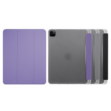 Metal-Slim Apple iPad Pro 11吋(第4代) 2022 TPU軟殼全包覆三折立架式防摔保護皮套(內置筆槽)