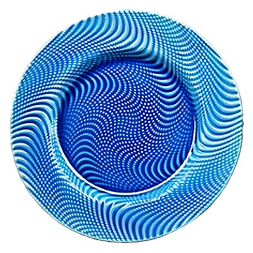 琉璃藍點紋皿 陶瓷 日本產  琉璃藍色  25 x 2cm  1個