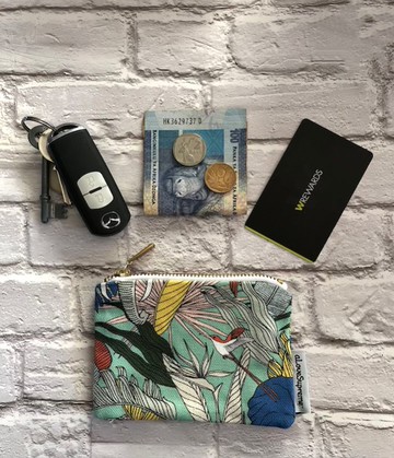 aLoveSupreme/南非文青設計師手繪多彩零錢包_綠色非洲草原