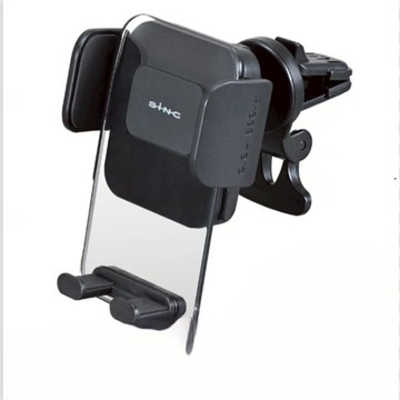 SEIWA 冷氣孔夾式手機架 透明背板 WA118 SEIWA  1個  黑色