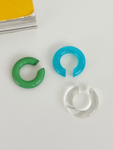 Acrylic Donut Ear Cuff (3 Colors)