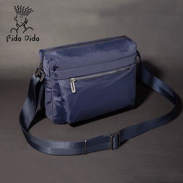 菲都狄都干練單肩包男防水牛津布橫款休閑包韓版斜挎包商務男包