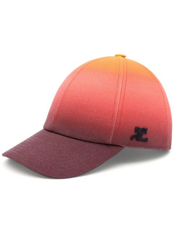 Courrèges Shaded Effect Cotton Cap