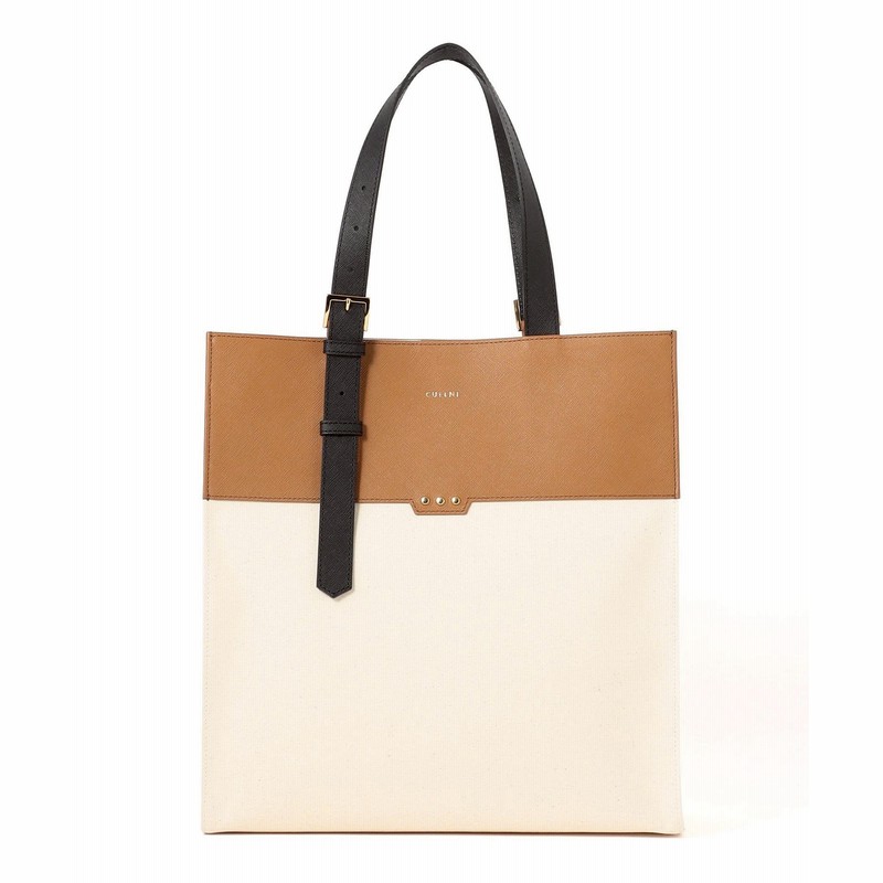 CULLNI ONLINE STORE / Belt Handle Leather & Canvas