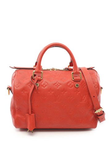 Louis Vuitton Pre-Owned - 2012 Speedy 25 Bandoulière two-way handbag - women - Calf Leather - One Size - Red