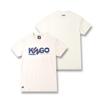 KINGO女款｜米白色印花T恤 412112