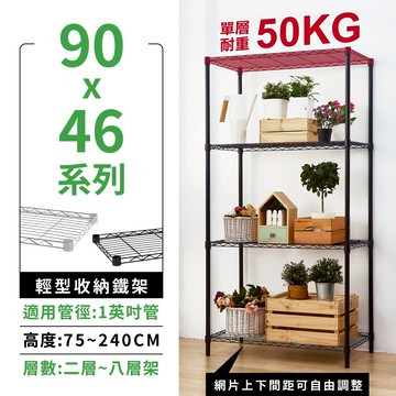 【現貨免運 | 多尺寸MIT】層架 鐵架 90X46系列 四層 五層架 收納架 置物架 波浪架 鐵力士架 波浪架 收納櫃