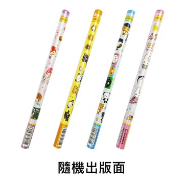 筌翔 2300991 麻吉家族 大三角彩桿2B鉛筆 17.7×1×1cm X 3支入