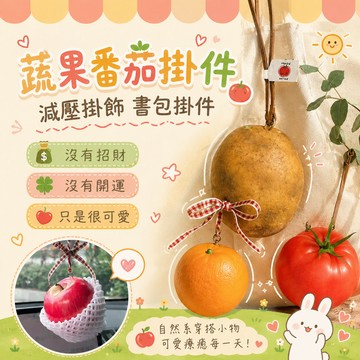 無用良品 番茄掛件 番茄車掛 汽車後視鏡吊飾 減壓掛飾 書包掛件 可愛吊飾 後視鏡吊飾 書包掛件 療癒小物 交換禮物