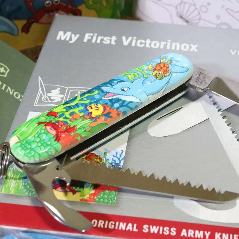 VICTORINOX マイファースト ドルフィン スイスアーミーナイフ ビクトリノックス キャンプナイフ 特別仕様 プレゼント 人気 子供用 イルカ