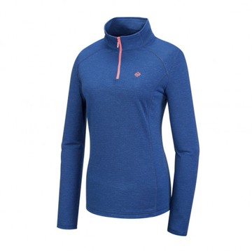 【【蘋果戶外】】山林 22P16-88 深藍【女款】半門襟雲彩針織保暖上衣 刷毛衣保暖衣中層衣運動上衣 Mountneer 秋冬