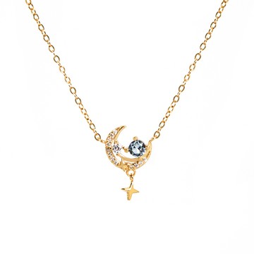 [純銀] 瑪尼之淚鎖骨鍊 / 2色 / Tear of Mani Necklace