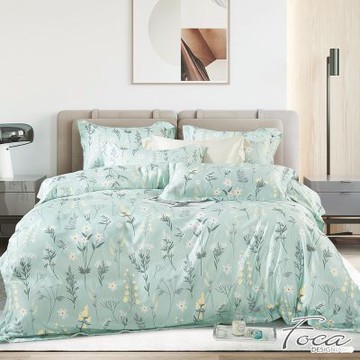 FOCA春芬花香 單人-3M專利吸濕排汗抗菌天絲兩件式枕套床包組