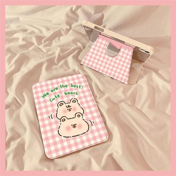 卷毛小熊適用三星S9fe保護套12.4英寸360°旋轉Galaxy Tab S10+平板殼10.9防摔A7Lite全包A9十S8支架帶筆槽s6