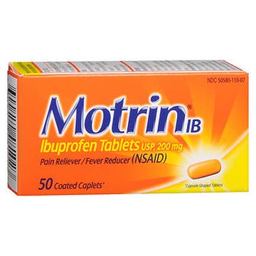 Motrin Ib Coated Caplets 50 Caps by Motrin