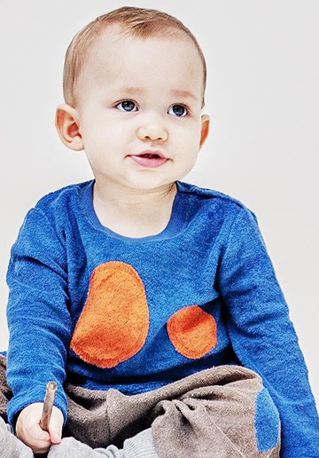 2014 秋冬 nadadelazos 藍色類絨毛料上衣