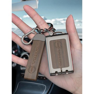 適用沃爾沃xc60鑰匙套s90汽車用品s60車內飾品xc40改裝xc90殼扣包