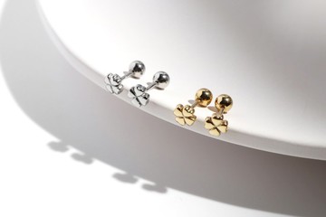 四葉草。轉珠耳環