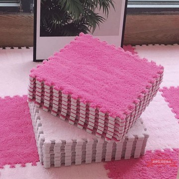 泡沫墊子家用網紅地毯臥室滿鋪可愛少女心墊房間床邊毯拼接地墊