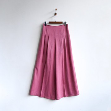 【蛋植物古著】春山花原純色高腰古著寬褲