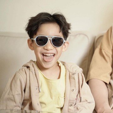 LEFOON＿Flying glasses 爸爸一起戴墨鏡 : 霧霧灰藍 - 寶貝款