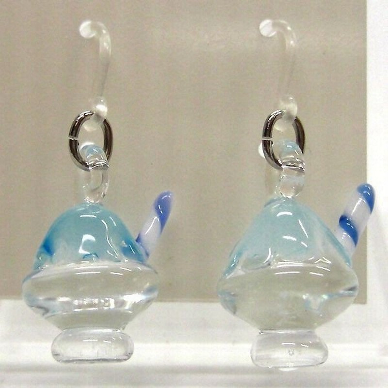 かき氷 ブルー ガラス細工 雑貨 ピアス 通販 Lineポイント最大0 5 Get Lineショッピング