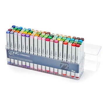 日本原裝進口 COPIC  classic 經典 72C 第一代  set C 方桿麥克筆  72色/ 盒裝 (原廠公司貨)【APP滿額下單10%點數(單一帳號最高5000點)】1/31止