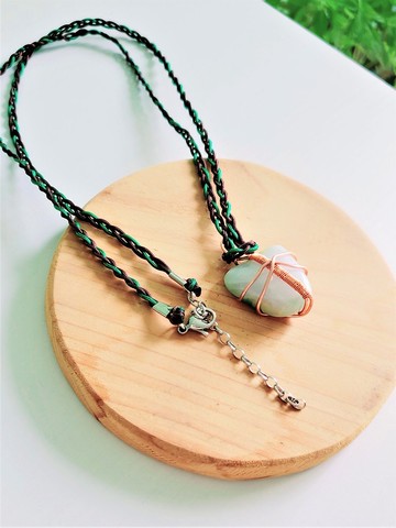 天然綠翡翠吊墜項鍊 (雙面、雙色) (附證書)