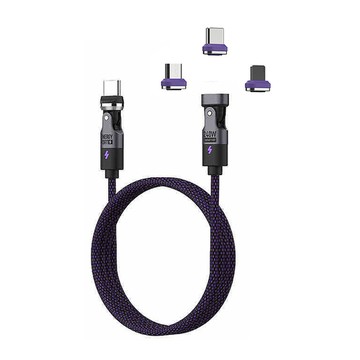 ENERGY FORT｜Type-C FORT 540° 磁吸旋轉數據線 (240W) (1.8M)