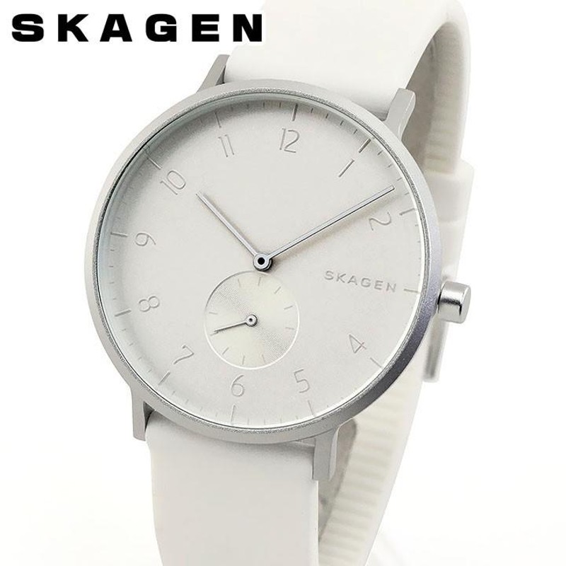 SKAGEN スカーゲン ラバー AAREN KULOR アレン アーレン メンズ レディース 腕時計 時計 シンプル おしゃれ 薄い 軽い 白  ホワイト シルバー SKW6520 海外モデル | LINEブランドカタログ