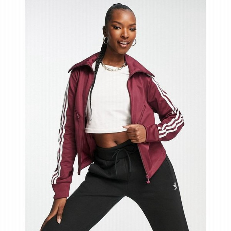 アディダス Adidas レディース ジャージ アウター Adicolor Classics Track Jacket In Burgundy レッド 通販 Lineポイント最大0 5 Get Lineショッピング