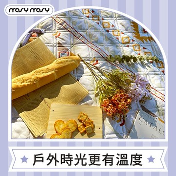 【mosy mosy】五層加厚防水野餐墊/海灘墊/露營地墊（附綁繩&收納袋）