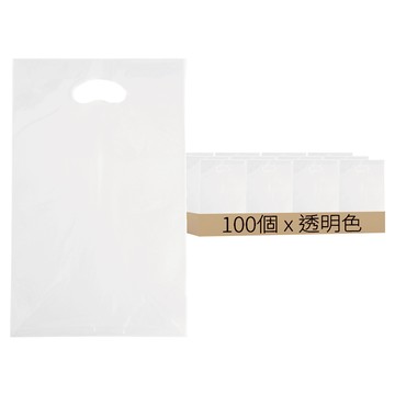 Sungwon Wrap 沖孔塑膠手提袋 35 x 25cm 透明色  100個