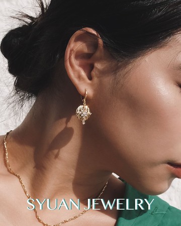 Heart & Soul— 洛可可風鋯石垂墜耳環