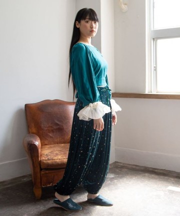 【熱門預購】星光絨面寬鬆長褲 (3色) CAS-5306