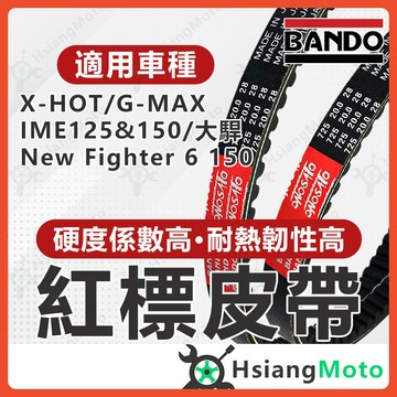 【翔好機車】BANDO 阪東皮帶 X HOT New Fighter 6 GMAX IME 皮帶 機車傳動皮帶