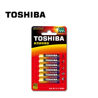 TOSHIBA 鹼性4號電池 6入