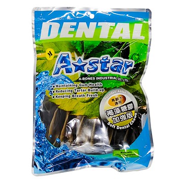 A star 五星棒 M 褐藻膠加強 高齡犬適用 潔牙棒  220g  1包