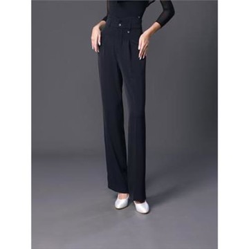 TID 拉丁舞服摩登舞高腰舞褲褲子摩登女成人舞褲國標舞練功服008