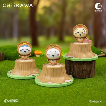 可愛新品💫Chiikawa 吉伊卡哇 森林時裝秀印章系列手辦💫名創優品聯名 吉伊 小八 烏薩奇 可愛印章 潮流擺件 禮物