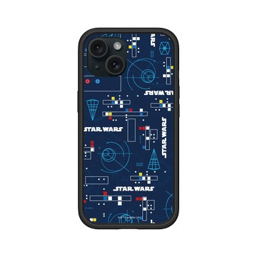 iPhone 15 Mod NX 黑 - 迪士尼-星際大戰 Star Wars - 經典幾何Pattern