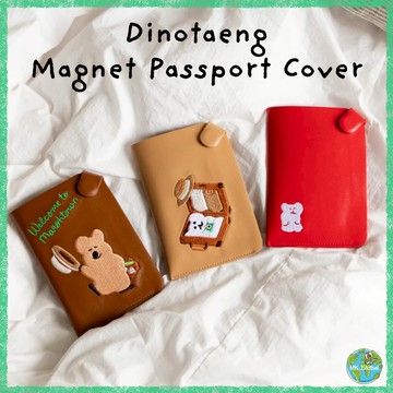 [Dinotaeng] 🇰🇷 韓國 Marsh Town 磁吸式護照套｜旅行必備 磁扣護照夾