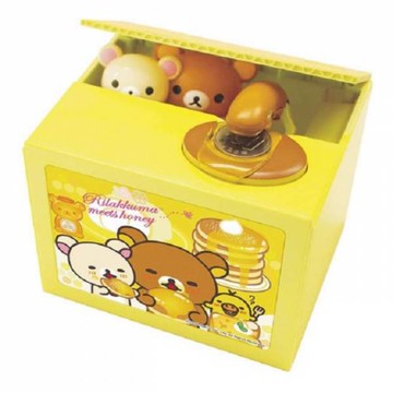 【震撼精品百貨】Rilakkuma San-X 拉拉熊懶懶熊~拉拉熊 儲金箱 存錢筒*37100