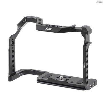 攝影籠 JLwin 保護相機籠鋁合金帶快裝板冷靴安裝數量 1/4in-20 和 3/8in-16 螺紋孔兼容 Can C