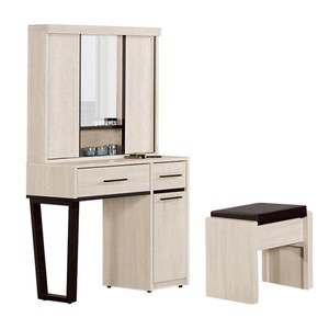 伊凡卡2.64尺推門鏡台（含椅）