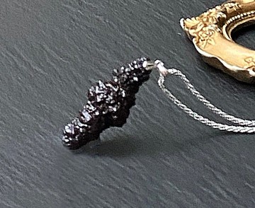 能量原石-天然埃及預言石 上帝溝通石 天機石 925純銀鈦鋼項鍊